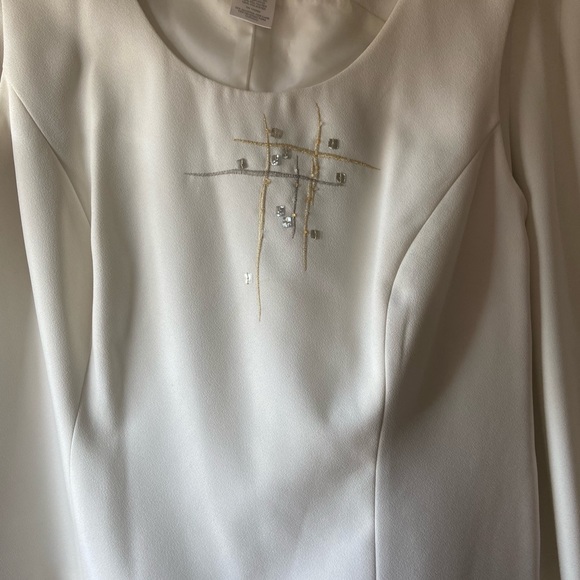 Cream Three Piece Dressy Suit - Picture 6 of 7